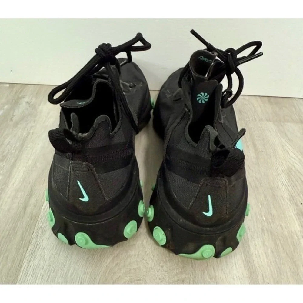 Nike React Element 380 Black Aqua Teal Mens Shoes Sneakers Size 7 BQ6166004